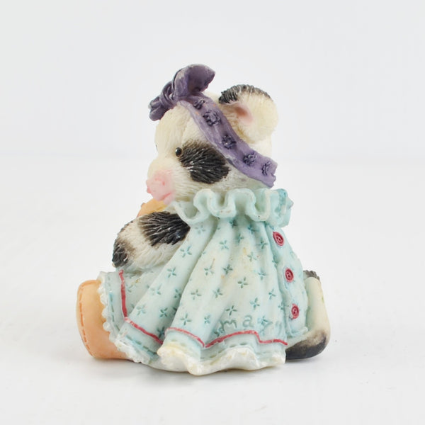 Mary’s Moo Moos “Moo Moo Had A Little Lamb” 1994 Enesco Girl Cow Lamb Figurine