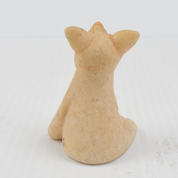 Quarry Critters Pixy Pig - Sitting Stone Pig Figurine - 2000 Second Nature
