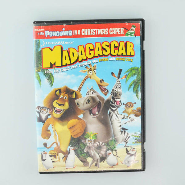 Lot of 4 Madagascar DVD 1, 2, Christmas, Penguins - Ben Stiller, Chris Rock