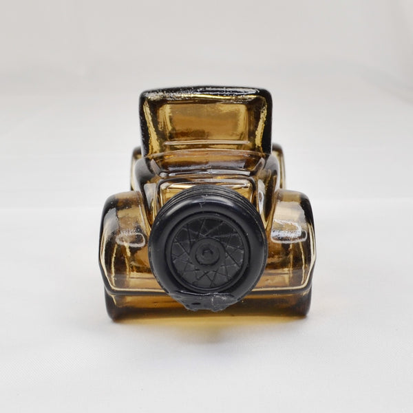 Vintage Avon for Men Sterling Six Tribute After Shave Amber Glass Car Bottle