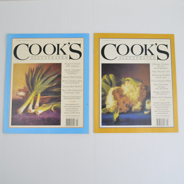 Lot Of 12 Cook's Illustrated Magazines 2004, 2006, 2007 - Excellent Condition