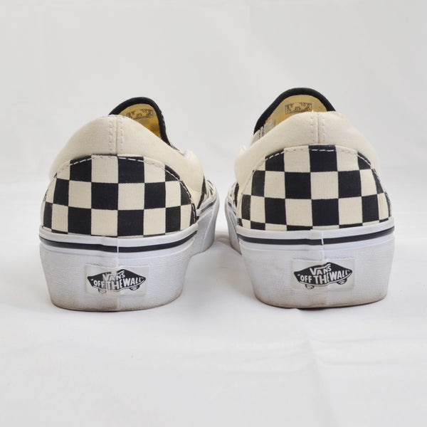 Vans Classic Slip On Sneakers Checker Board Black & White Men’s 8.5 Women’s 10