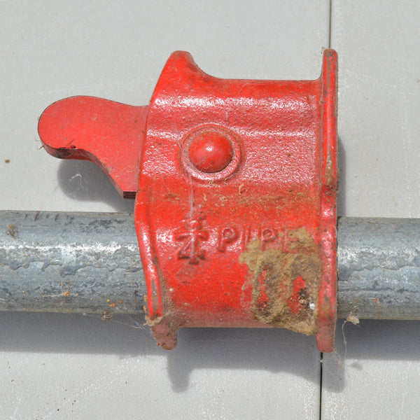 Lot of 4 Pipe Clamps Various Lengths - VIntage 3/4"