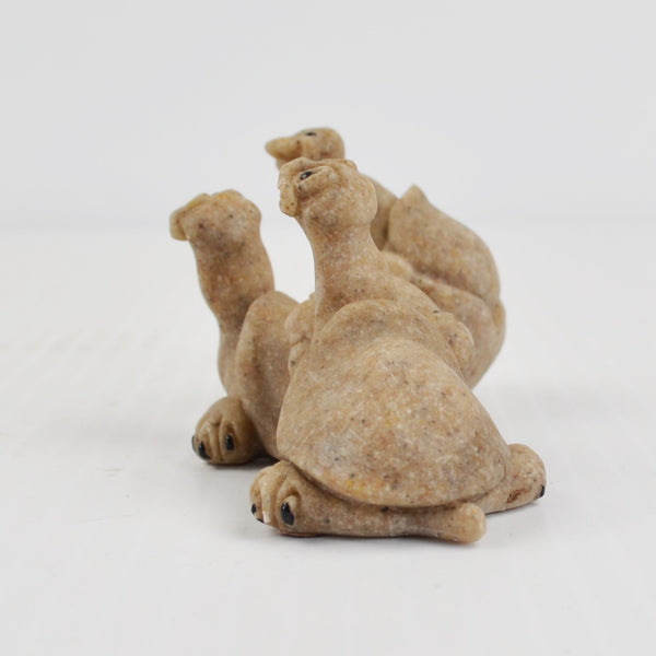 Quarry Critters Baby Turtles Hatching Figurine "Tres Amigos" 2000 Second Nature