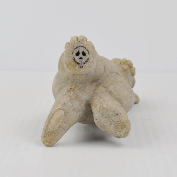 Second Nature Design Quarry Critters Cat Caz - Smiling Standing Cat Figurine