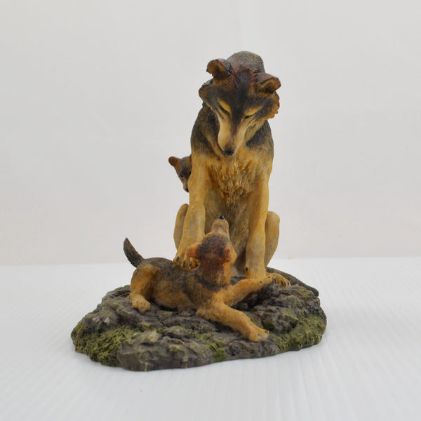 Hamilton Wolves of the Wilderness Collection Figurine Wolf Pups Time For Play