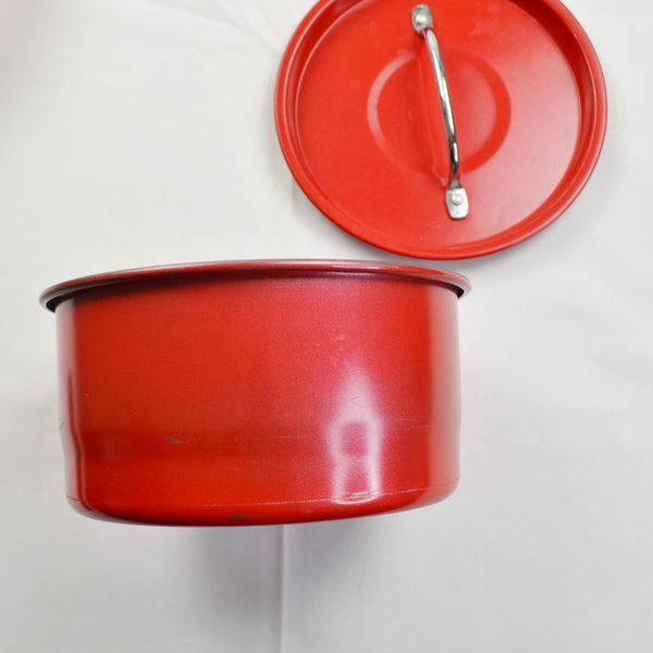 Coleman Family Cookset 807-739T Red Steel Camping Cookware Set, 5 Pieces