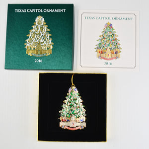 2016 Texas State Capitol Ornament - Booklet - Texas Capitol Christmas Tree NEW