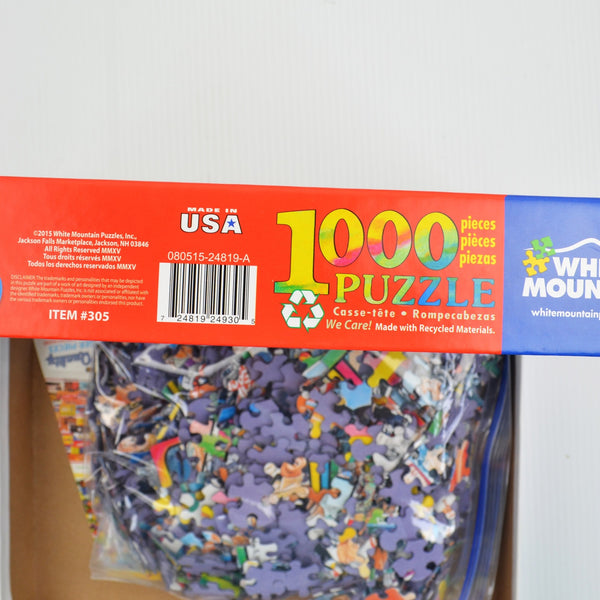 White Mountain Collage Puzzle - The Sixties 1000 Piece Jigsaw Puzzle - 24 X 30
