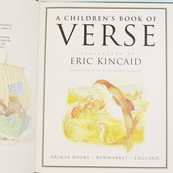 A Children's Book of Verse Illustrated By Eric Kincaid - Poems Children Love