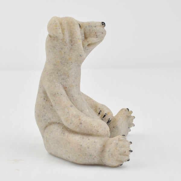 Second Nature Design Quarry Critters Boo Bear - Sitting Bear Figurine 2000