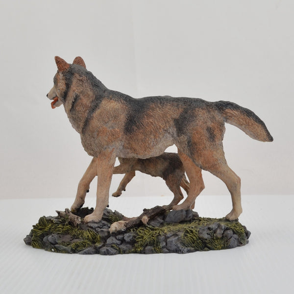 Hamilton Wolves of the Wilderness Collection Figurine Wolf Pups First Adventure