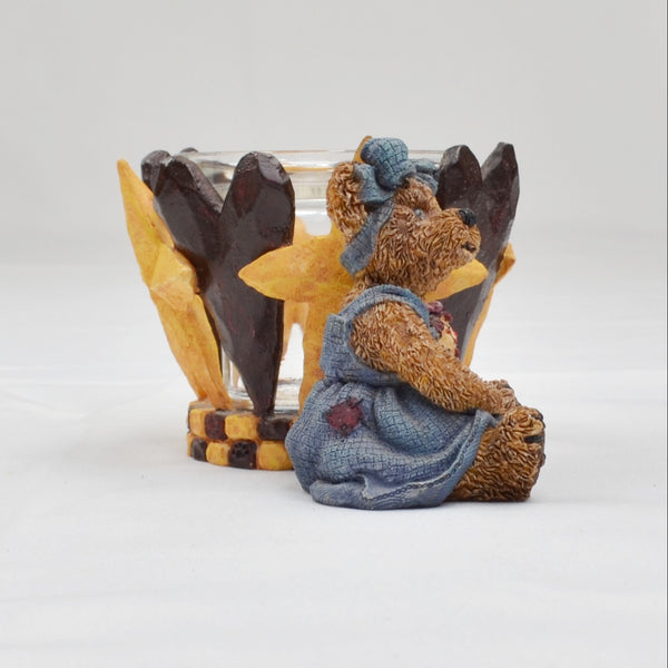 Boyds Bears Sally Quignapple w/Annie Candle Votive Holder - Ole Friends Are Best