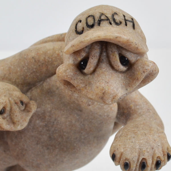 Quarry Critters Turtle Figurine "Telly & Tug" 2004 Cousins, Coach, Father & Son