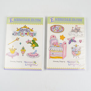 Princess Girl Fairytale Machine Embroidery CDs 1 & 2 Designs by Renae Lindgren