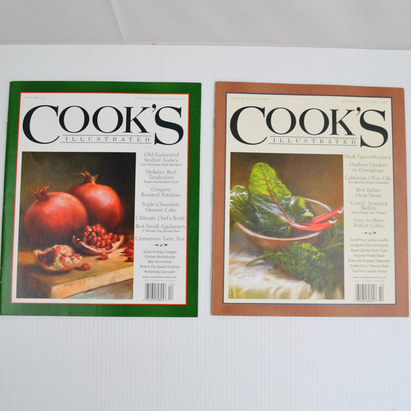 Lot Of 13 Cooks Illustrated Magazines 2008, 2009 Complete Plus American Classics