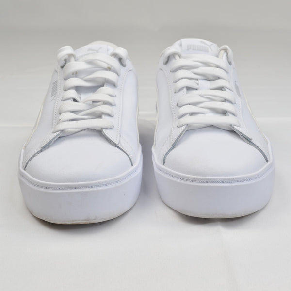 PUMA Women's Smash Platform Lifestyle Shoes White 394006-01 Size 10 Sneakers