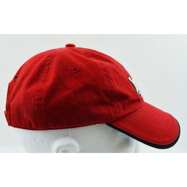 Izod Golf Hat Baseball Cap Red Embroidered front Logo and Back