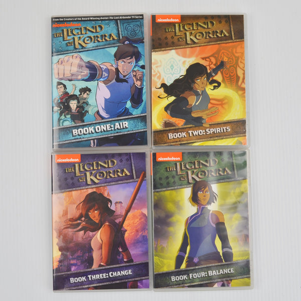 2012 The Legend of Korra DVD Complete Series Book 1, 2, 3, 4 - MINT DISCS