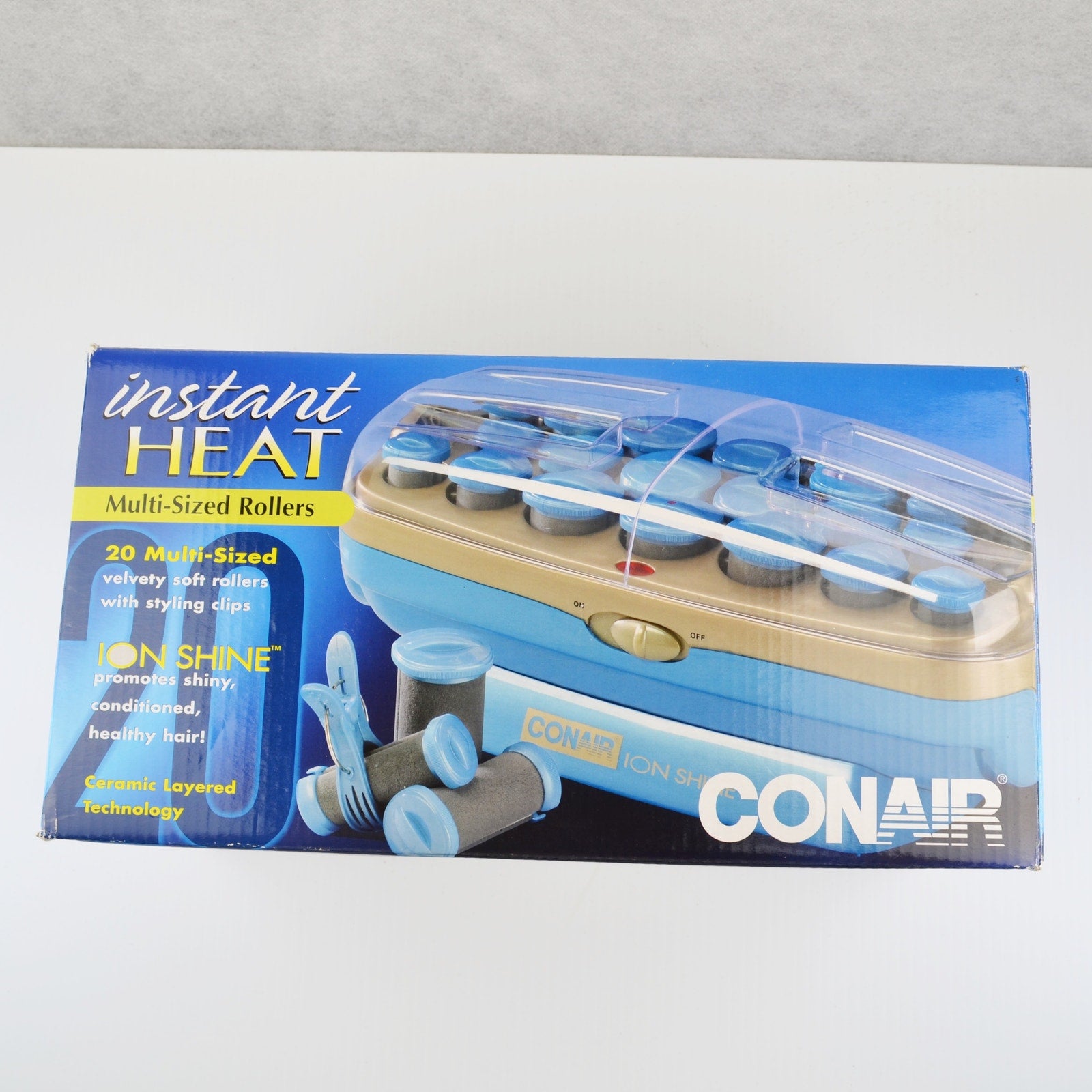 Conair ION Shine 20 Flocked Hot Rollers Curlers CHV26IX - Instant Heat, Ceramic