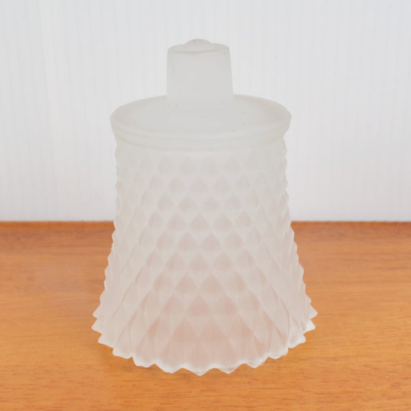 Frosted Glass Candle Holder Diamond Hobnail Votive Tealight Peg Sconce Honeycomb