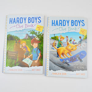 Hardy Boys Clue Book 5 & 6 by Franklin Dixon - Scavenger Hunt Heist, Skateboard