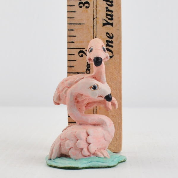Dreamsicles Flamingo Pair Figurine from 1998 Cast Art Noah’s Ark Set 10557