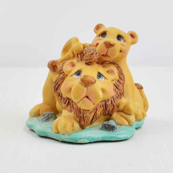 Dreamsicles Lion Pair Figurine from 1998 Cast Art Noah’s Ark Set 10557