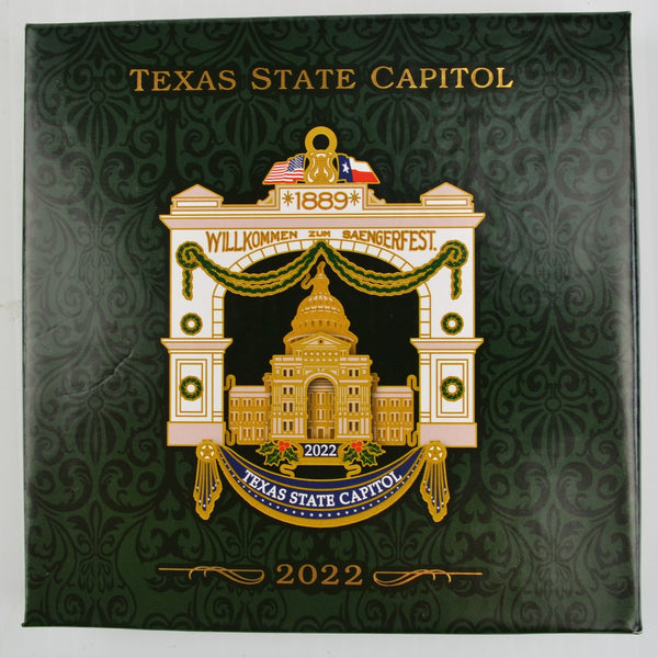 2022 Texas State Capitol Ornament - Booklet - Welcome to Songfest Arch - NEW