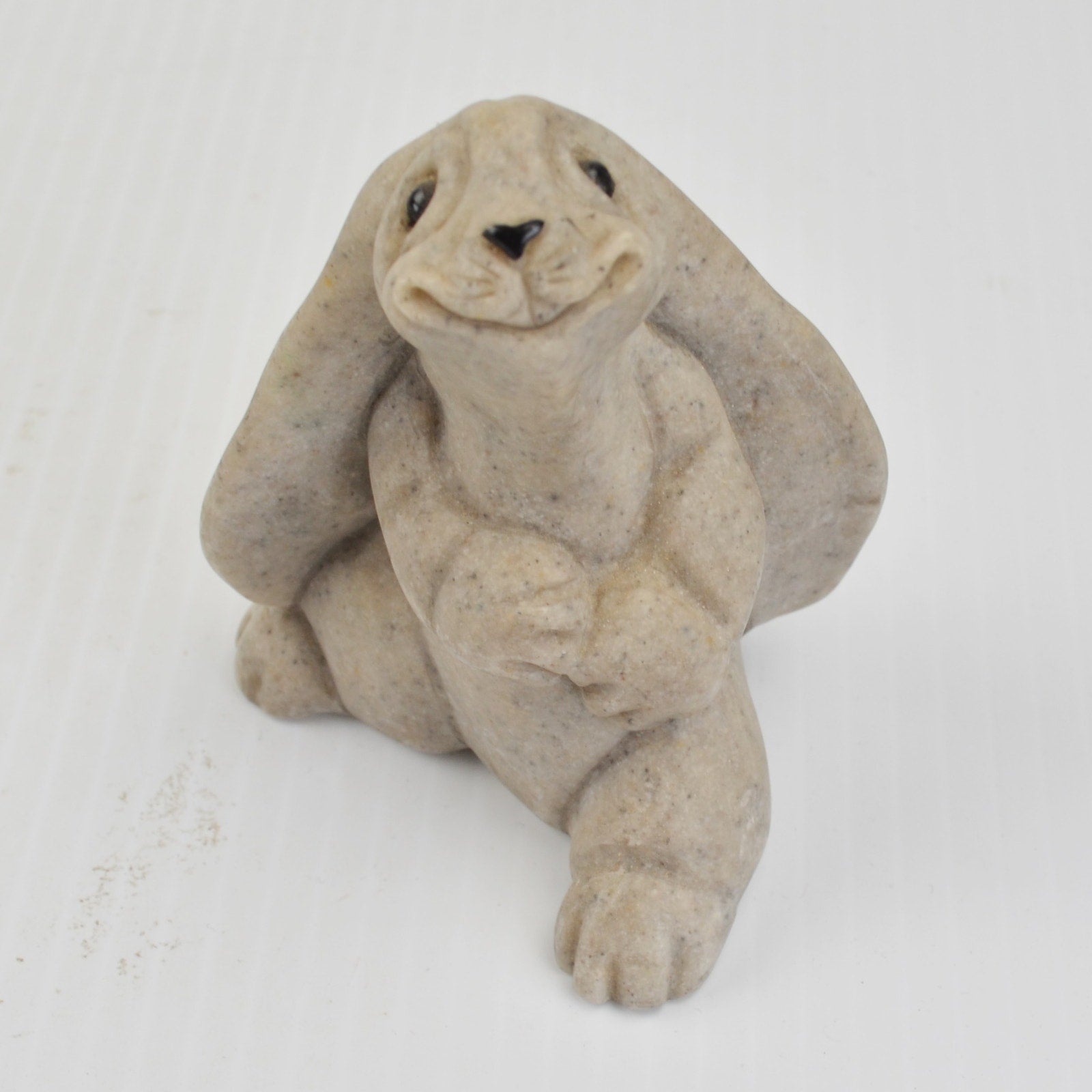 Quarry Critters Reggie - Sitting Rabbit Bunny Figurine 2001 Second Nature Design
