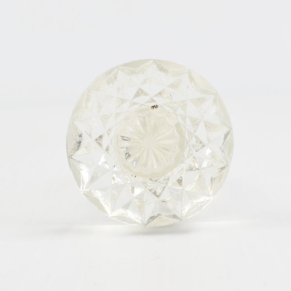 Vintage Crystal Cut Glass Decanter Bottle Stopper - Topper Only, Round 2.25"