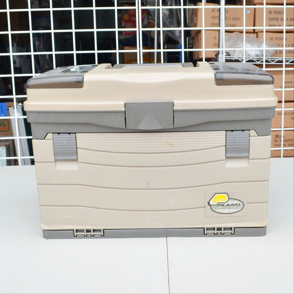 Plano Multi-Drawer Guide Series Fishing Tackle Box - With Lures, Tackle - Gray