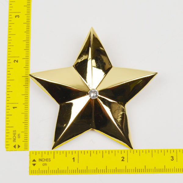 Star Brooch - Scarf Pin, Pendant, Ornament Gold Tone - Christmas Home Interiors