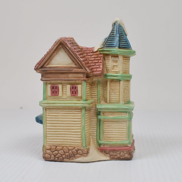 Lot 3 Porcelain Ceramic Christmas Village Houses / Bakery / Grocery with Lights