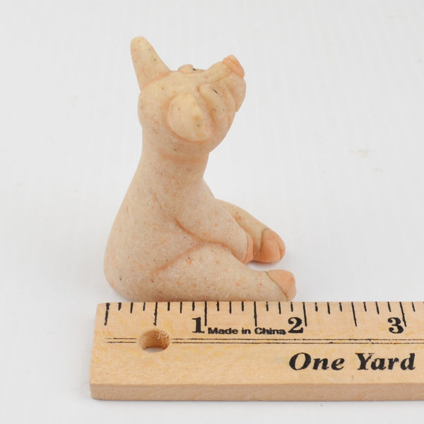 Second Nature Design Quarry Critters Pixy Pig - Sitting Pig Figurine 2000