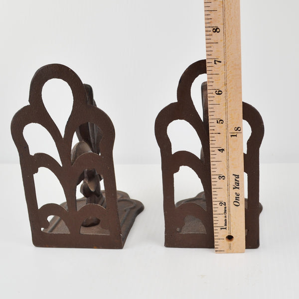 Cast Iron Fleur De Lis Bookends Heavy French New Orleans Style Book Ends Decor