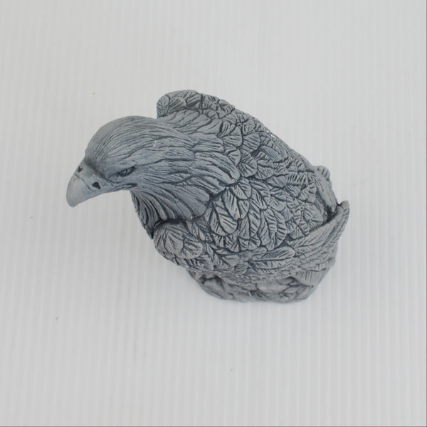 Eagle Sculpture Figurine Mt. St. Helens Volcanic Ash - Artisan Made in USA