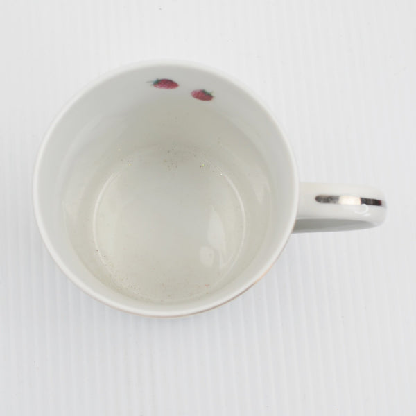 Andrea by Sadek Strawberry Cake Coffee Mug "Les Delices" Japan Porcelain Vintage