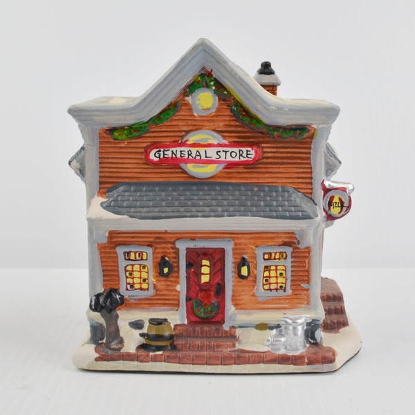Christmas Village Collection General Store Porcelain House - No Light Cord