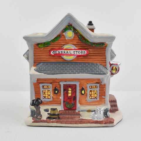 Christmas Village Collection General Store Porcelain House - No Light Cord