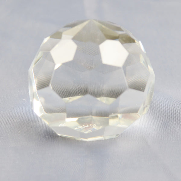 Tiffany & Co Faceted Crystal Ball Paperweight Spectrum by Stratton Art Glass 2.5