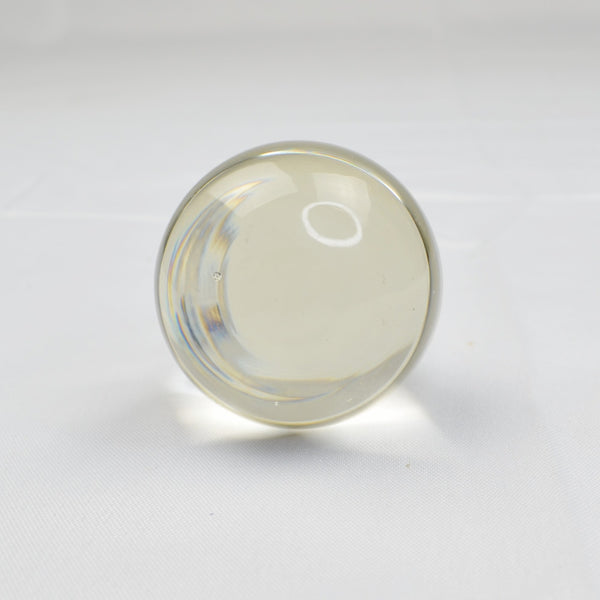 Vintage Clear Glass Crystal Ball Bottle Stopper / Decanter Topper