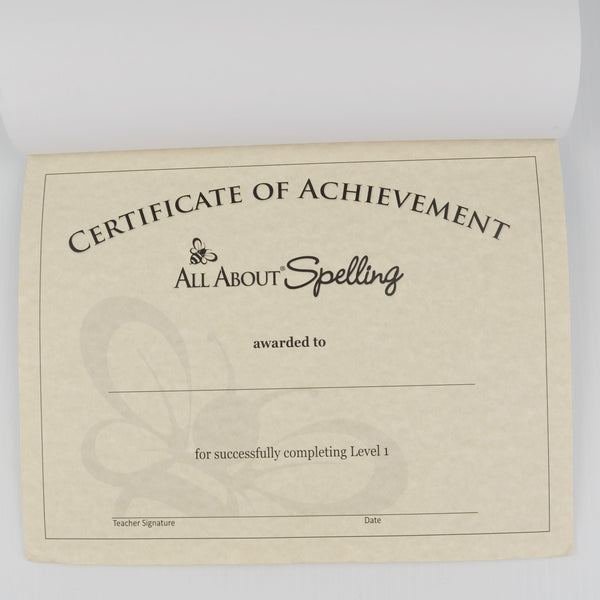 All About Spelling Level 1 Teacher Manual, Student Packet, Basic Phonograms