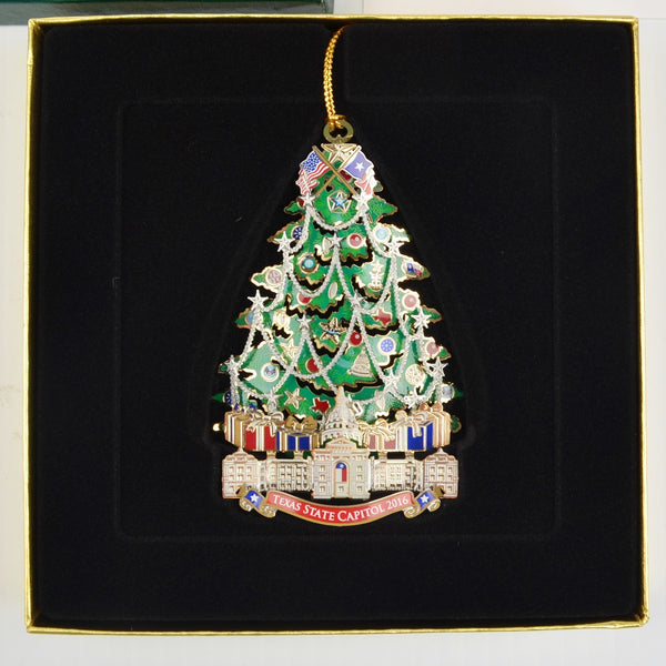 2016 Texas State Capitol Ornament - Booklet - Texas Capitol Christmas Tree NEW