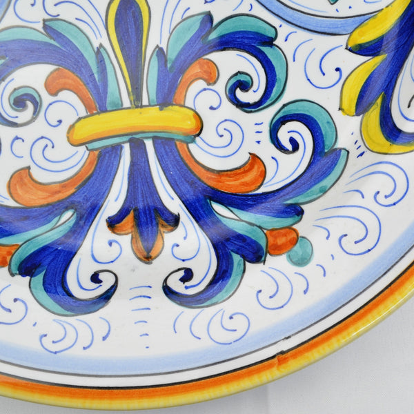 Deruta Italy for Vietri 13” Platter Raffaellesco Floral Scrolls Serving Plate