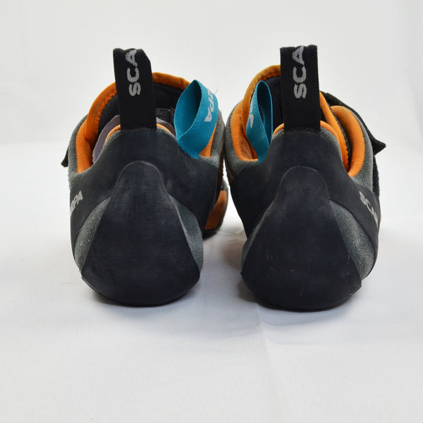 Scarpa Force V Climbing Shoes Mens Size EU 46 US 12 Mangrove Papaya Gray Black