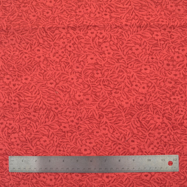 Covington French Countryside Rust Red Floral Drapery Fabric Diary-83 Width 26"
