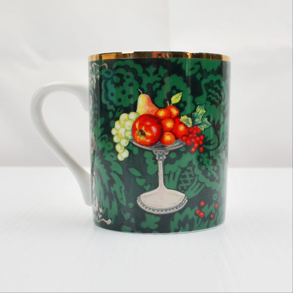 Andrea by Sadek Strawberry Cake Coffee Mug "Les Delices" Japan Porcelain Vintage