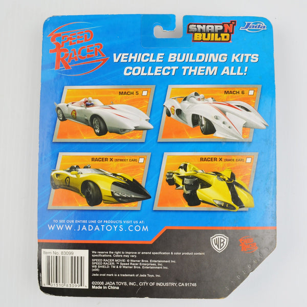 Speed Racer Snap N' Build Racer X Street Car 4.5" Race Car Building Kit By Jada