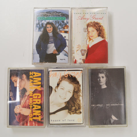 Amy Grant Cassette Tape Lot Of 5 - Vintage 80's 90's - House of Love, Christmas